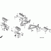 Схема вузла: Підніжки для Honda NX650 Dominator