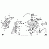 Схема узла: Топливный бак для Honda CRF150 CRF150R