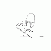 Схема вузла: Custom windshield (traditional) для Honda VTX1800