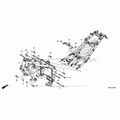 Схема вузла: Рама для Honda CBR500