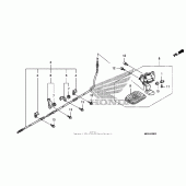 Схема вузла: Parking brake для Honda FSC600 Silver Wing