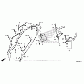 Схема узла: Задний обтекатель для Honda VFR1200 VFR