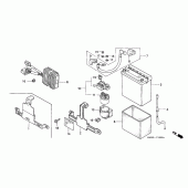 Схема вузла: Акумулятор для Honda XL600 Transalp