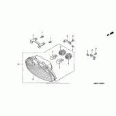 Схема вузла: Задній ліхтар (Стоп-сигнал) для Honda CBR600 CBR600F4i