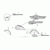 Схема вузла: Gl1500ct stripe + mark для Honda GL1500 Valkyrie Tourer