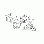Схема вузла: Cowling comp для Honda NX650 Dominator