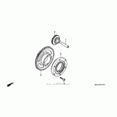 Схема узла: Привод стартера для Honda CBR1100XX Blackbird