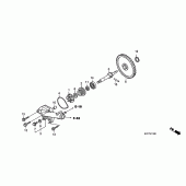 Схема узла: Водяной насос для Honda XL125 Varadero