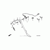 Схема вузла: Бічна підніжка для Honda VT750 Shadow Aero