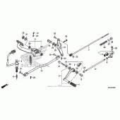 Схема вузла: Pedal (1) для Honda VT750 Shadow Aero
