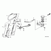 Схема узла: Задний тормозной цилиндр для Honda GL1800 Gold Wing