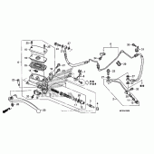 Схема узла: Цилиндр сцепления для Honda ST1300 Pan-European