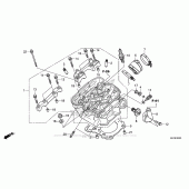 Схема вузла: Головка циліндра для Honda CMX300 Rebel