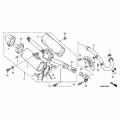 Схема вузла: Вихлопна система (07-) для Honda CRF450 CRF450R