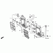 Схема вузла: Радіатор для Honda CRF150 CRF150RB