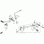 Схема вузла: Педаль (Лапка) для Honda CBR600 CBR600F Smokin Joe s Edition