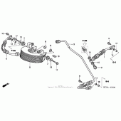 Схема вузла: Масляний охолоджувач для Honda XR400