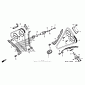 Схема узла: Цепь ГРМ & Натяжитель & Успокоитель для Honda ST1300 Pan-European Police
