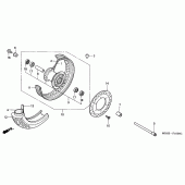 Схема узла: Передние колесо для Honda VT1100 Shadow Aero