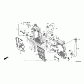 Схема узла: Радиатор для Honda CRF150 CRF150R