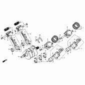 Схема узла: Коленчатый вал для Honda ST1100 Pan-European