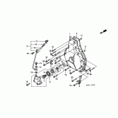 Схема вузла: Зчеплення cover для Honda GL1500 F6C