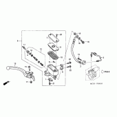 Схема узла: Передний тормозной цилиндр (ST1300A) для Honda ST1300 Pan-European