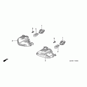 Схема вузла: Поворотники для Honda VFR800 VFR