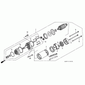 Схема узла: Стартер электрический для Honda GL1500 Gold Wing Special Edition