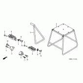 Схема вузла: Stand / step для Honda CRF450 CRF450R