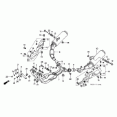 Схема вузла: Вихлопна система для Honda CBR1000 CBR1000F