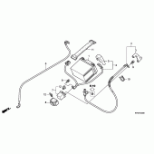 Схема узла: Аккумулятор для Honda VTR250 VTR