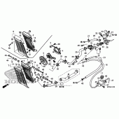 Схема вузла: Радіатор для Honda VT1300 Fury