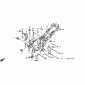 Схема вузла: Рама для Honda CBF500