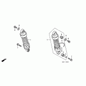 Схема узла: Задняя подвеска для Honda CMX250 Rebel