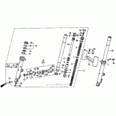 Схема вузла: A / se front fork 94 для Honda GL1500 Gold Wing Special Edition