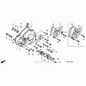 Схема вузла: Ліва кришка картера для Honda CRF450 CRF450R