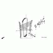 Схема вузла: Ланцюг ГРМ & Натяжник & Заспокоювач для Honda CRF250 CRF250X