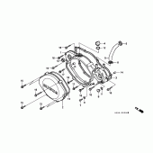 Схема узла: Правая крышка картера для Honda CR250