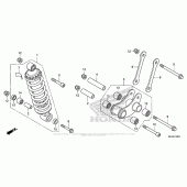Схема вузла: Задній амортизатор для Honda NC700