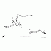 Схема вузла: Педаль (Лапка) для Honda CBR1100XX Blackbird