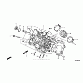 Схема узла: Головка цилиндра для Honda NC700