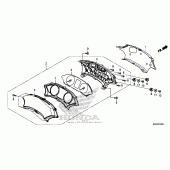 Схема узла: Панель приборов для Honda CTX1300