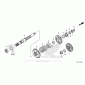 Схема вузла: Final Shaft для Honda GL1800 Gold Wing F6B Bagger