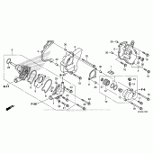 Схема вузла: Водяний насос для Honda CB1000 CB1000R