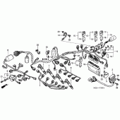 Схема вузла: Жгут проводки (2) для Honda CBR900RR CBR954RR Fireblade