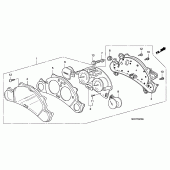 Схема вузла: Панель приладів (CBF600S / SA) для Honda CBF600