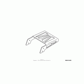 Схема вузла: Deluxe chrome rear carrier для Honda VTX1300