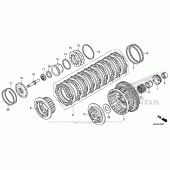 Схема вузла: Зчеплення для Honda CBR1000 CBR1000RR Fireblade