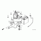 Схема узла: Аккумулятор для Honda ST1100 Pan-European